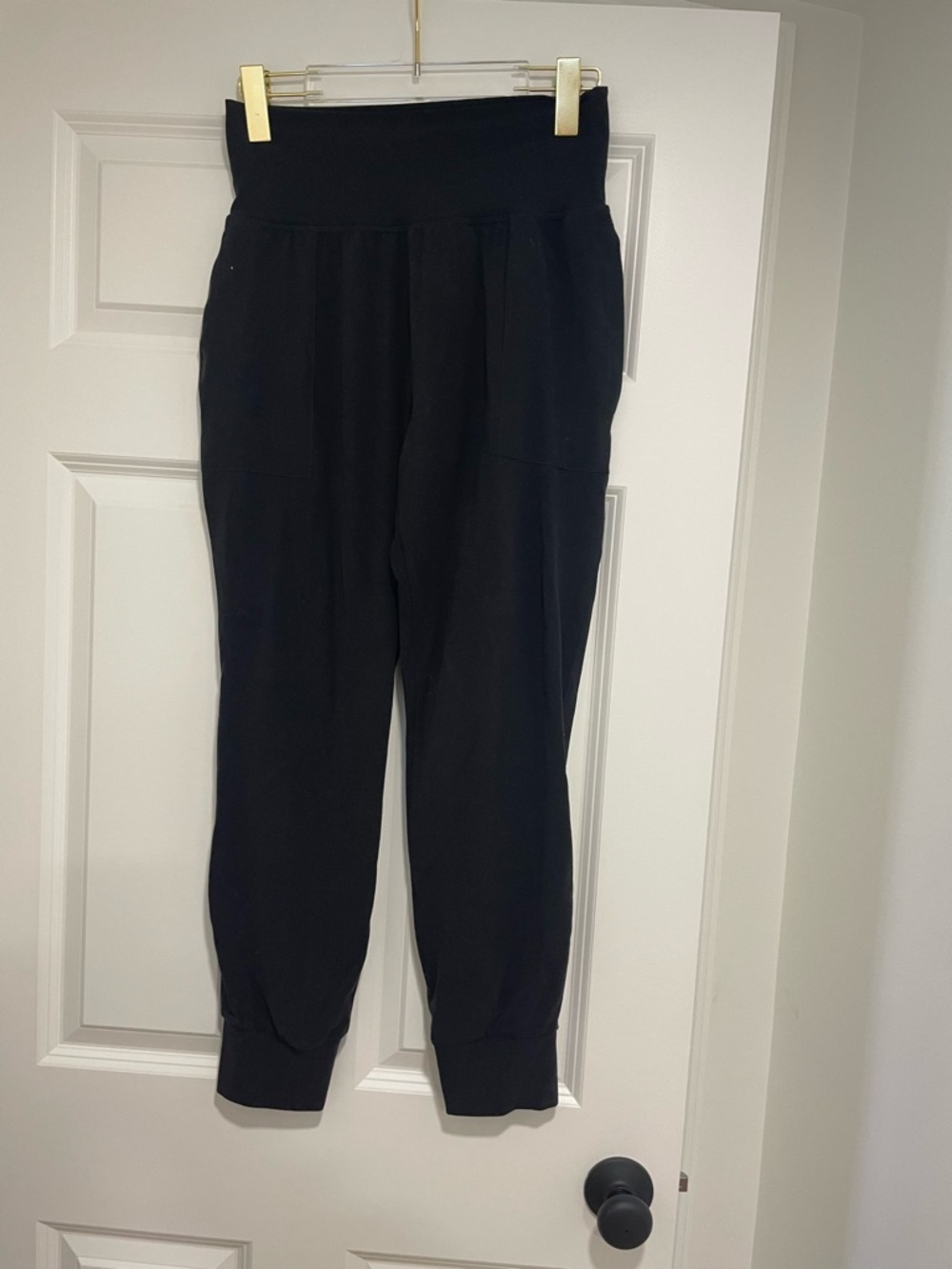 Black Women's High-Waist Jogger Pants